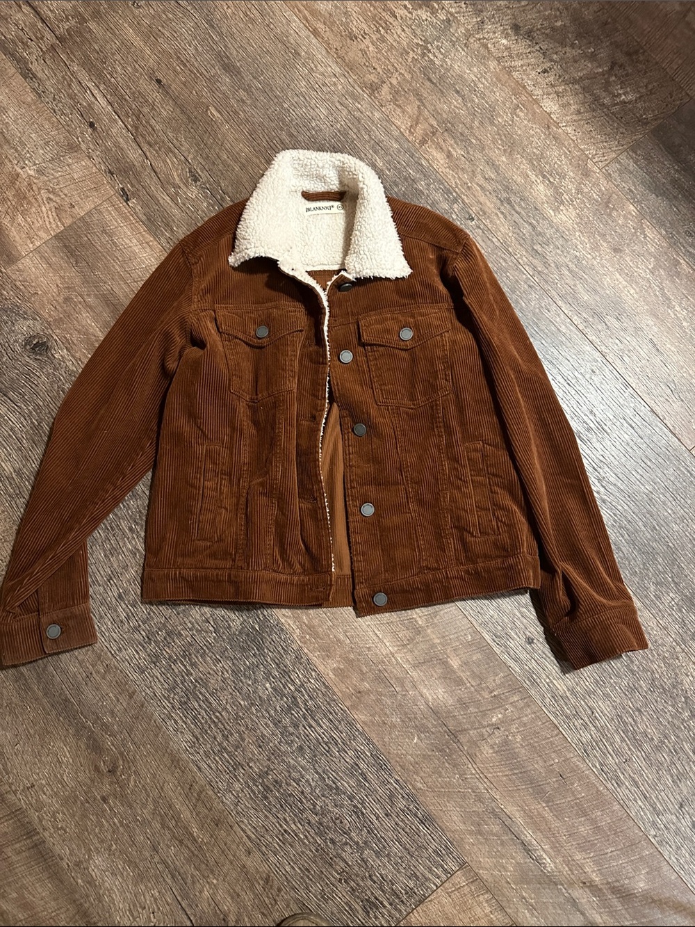 Blank NYC Brown Corduroy Sherpa-Lined Jacket